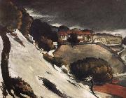 Paul Cezanne snow painting